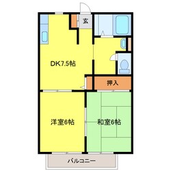 安積行政センター南 徒歩3分 2階の物件間取画像